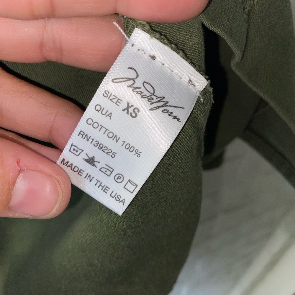 Madeworn xs WOODSTOCK PEACE & LOVE CHAIN STITCHED MILITARY JACKET - Picture 4 of 11